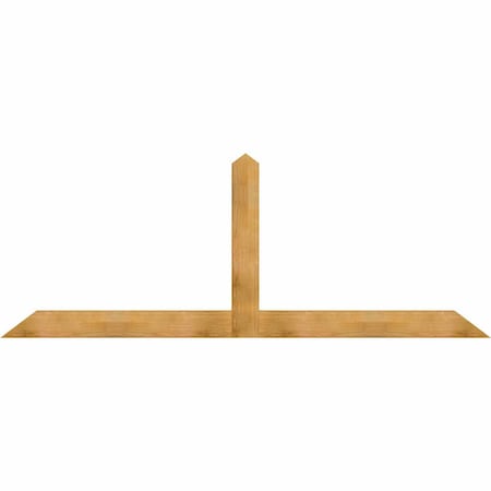 Ekena Millwork Portland Rough Sawn Timber Gable Bracket, Western Red Cedar, 108"W x 40"H x 2"D x 6"F, 9/12 Pitch GBW108X40X0206POR00RWR
